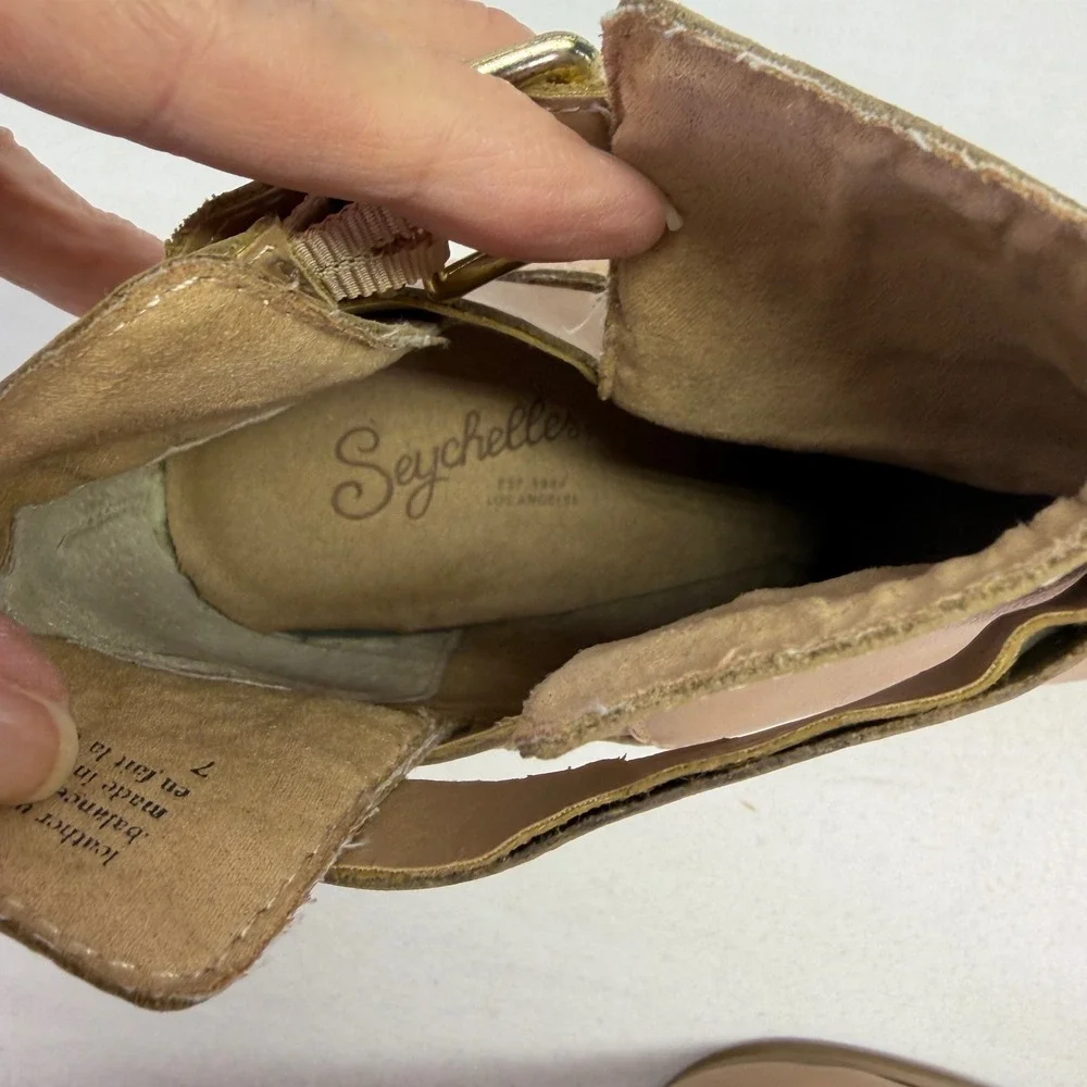 Seychelles leather wedge